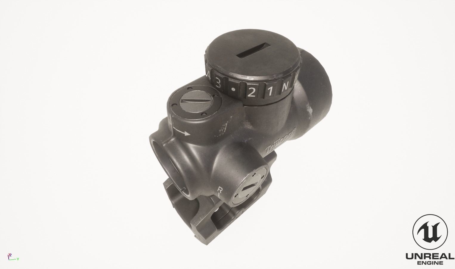 Trijicon MRO Red Dot Sight Low-poly 3D model_13