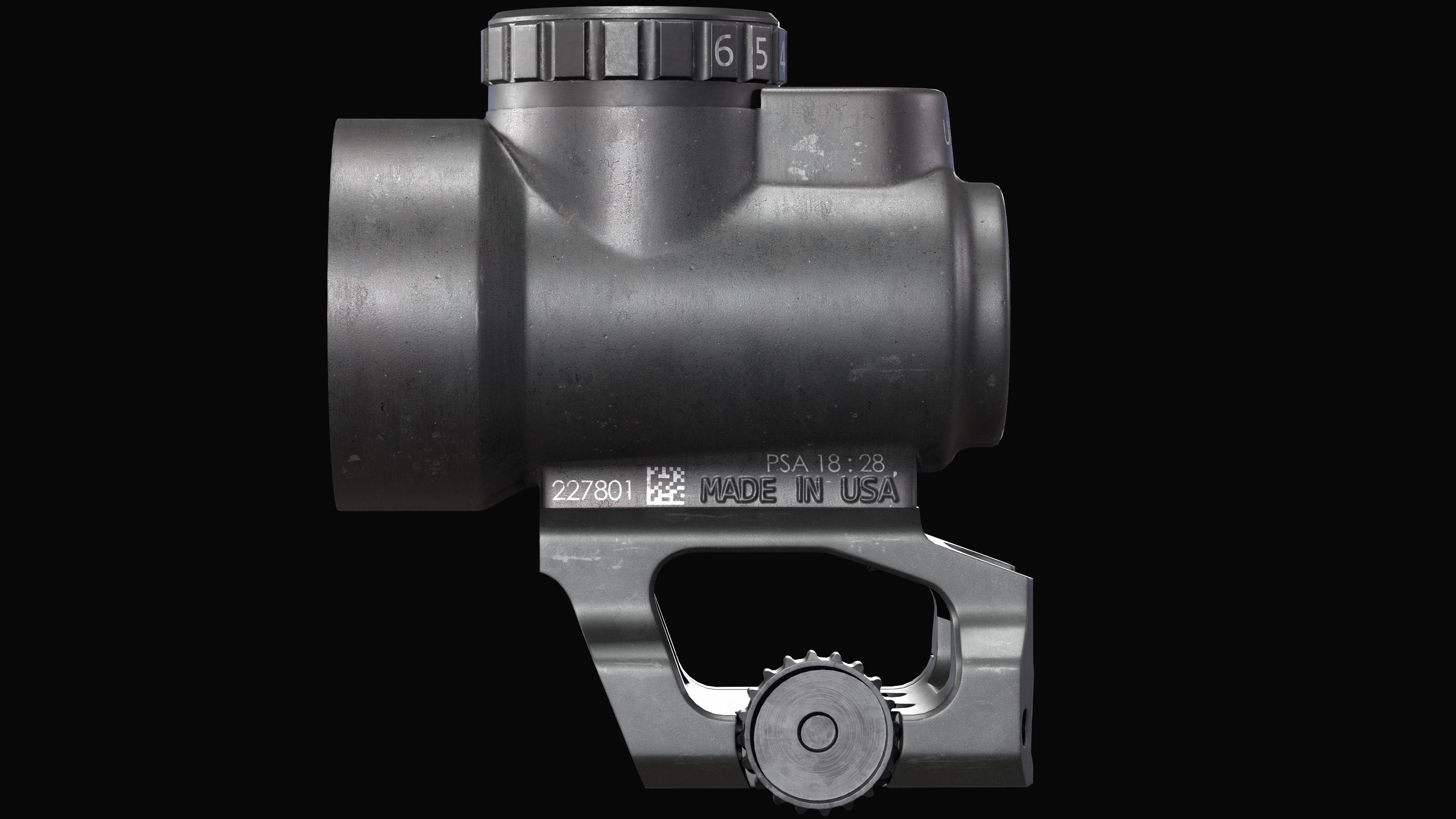 Trijicon MRO Red Dot Sight Low-poly 3D model_5