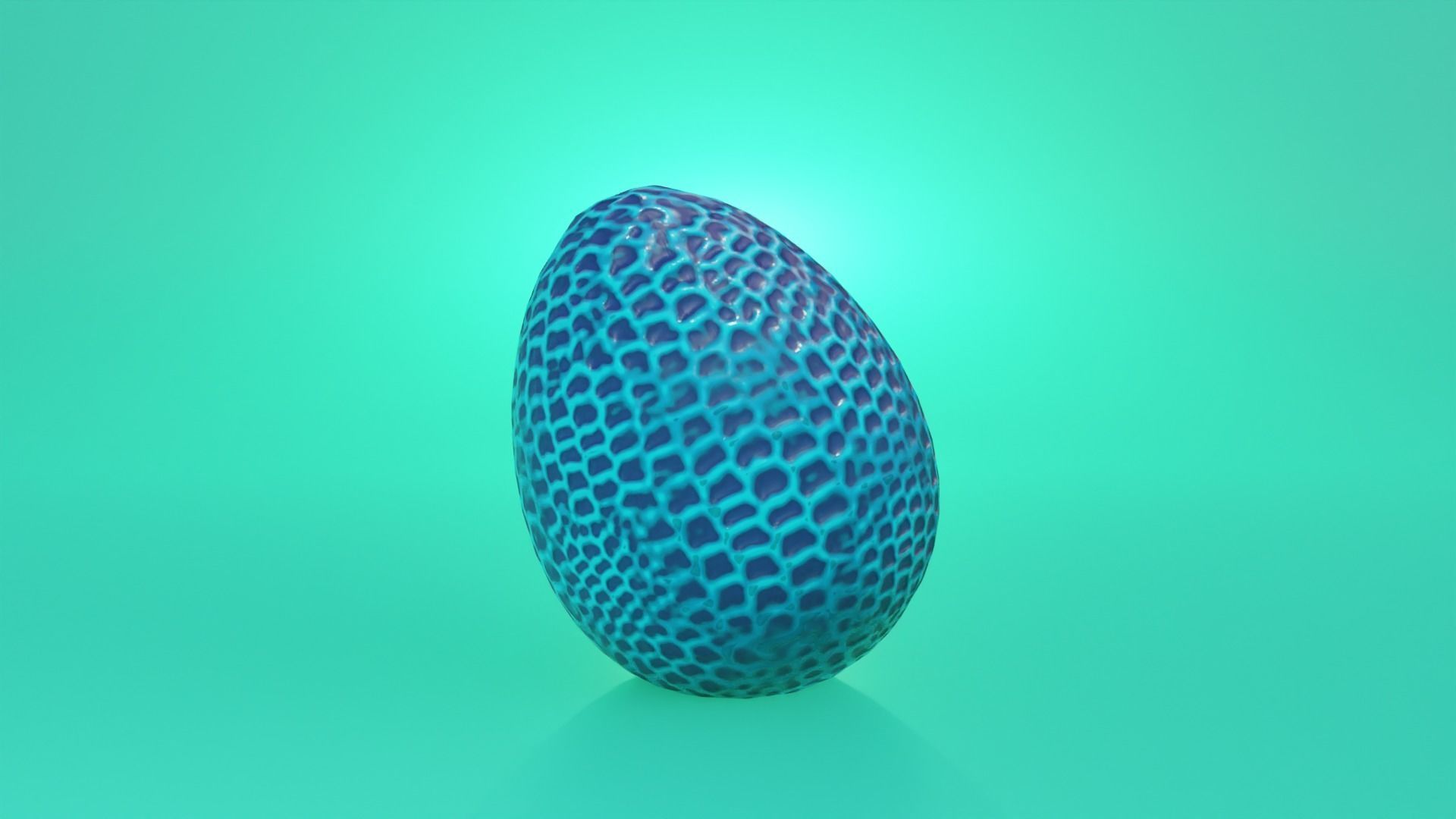 3D Dragon-Dinosaur-Creature Egg Low-poly 3D model_1