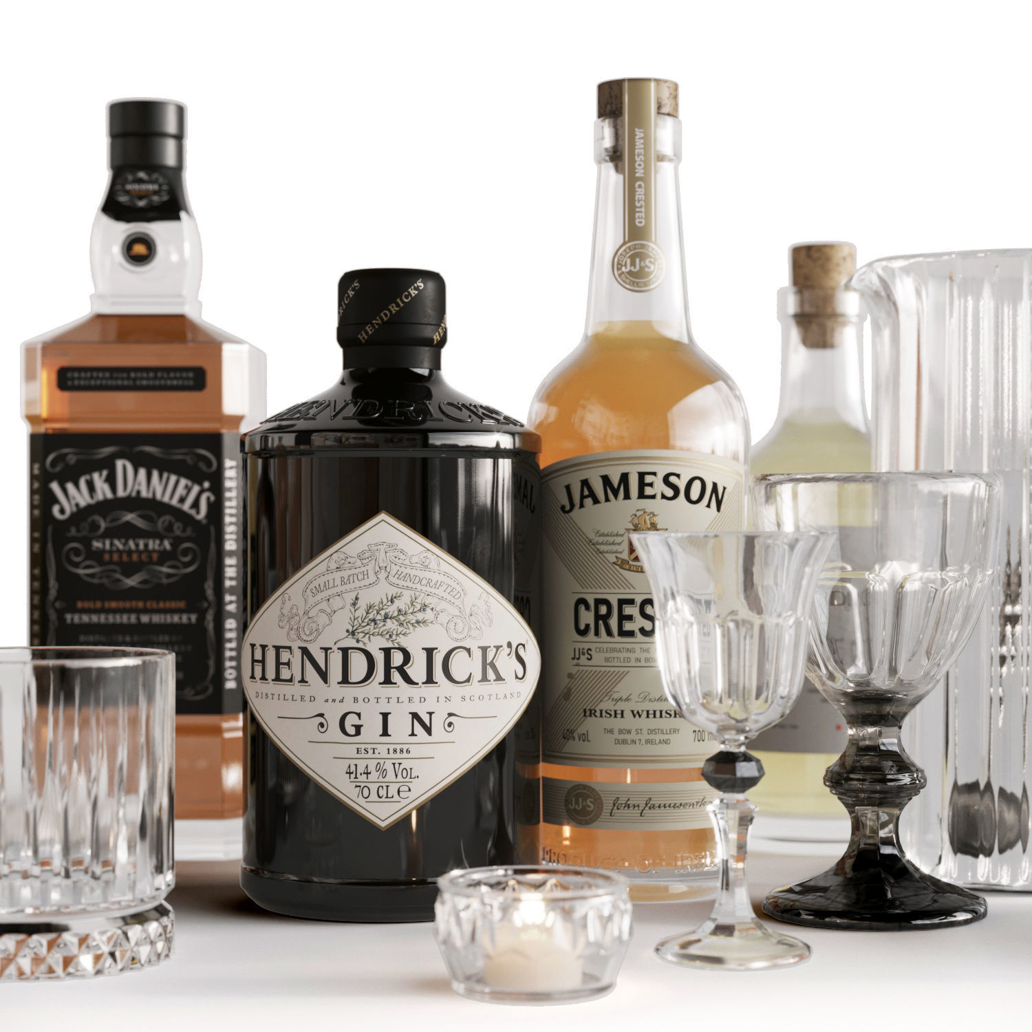 Bar Set Bruichladdich barley 3D model_2