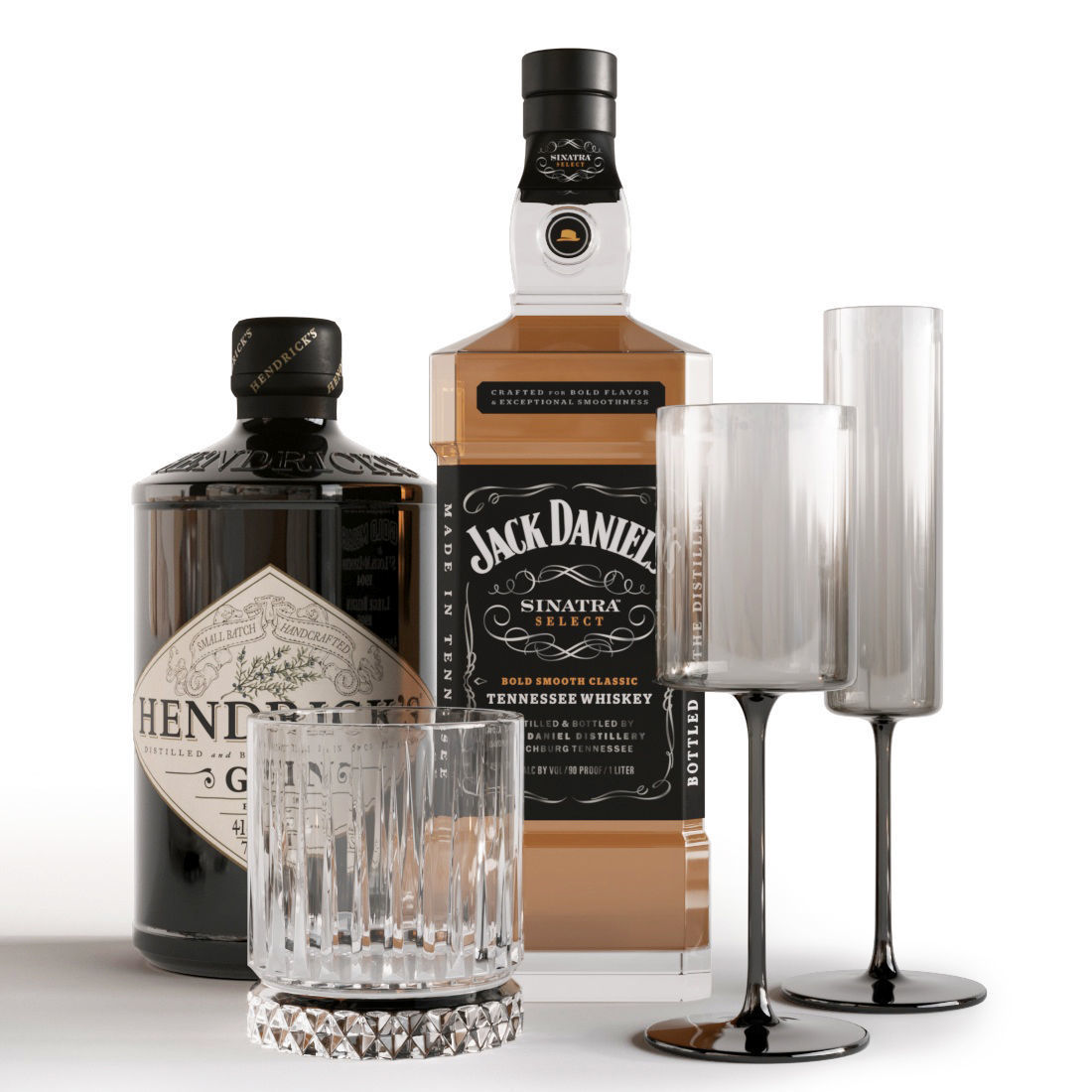 Bar Set Bruichladdich barley 3D model_5