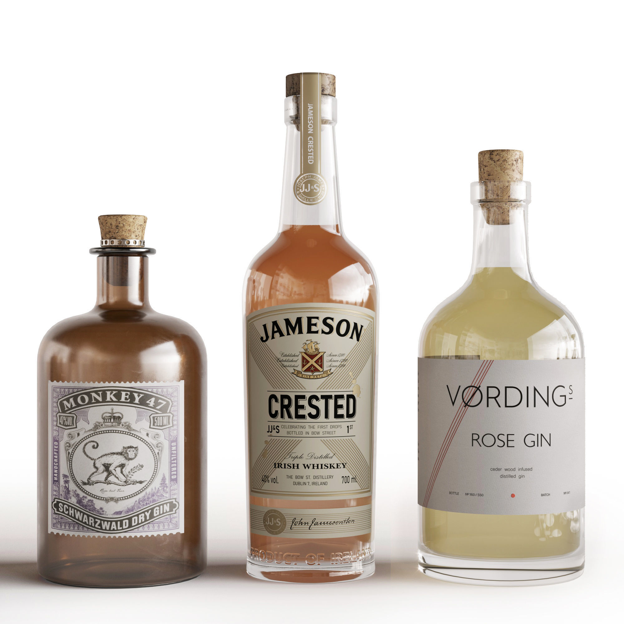 Bar Set Bruichladdich barley 3D model_8