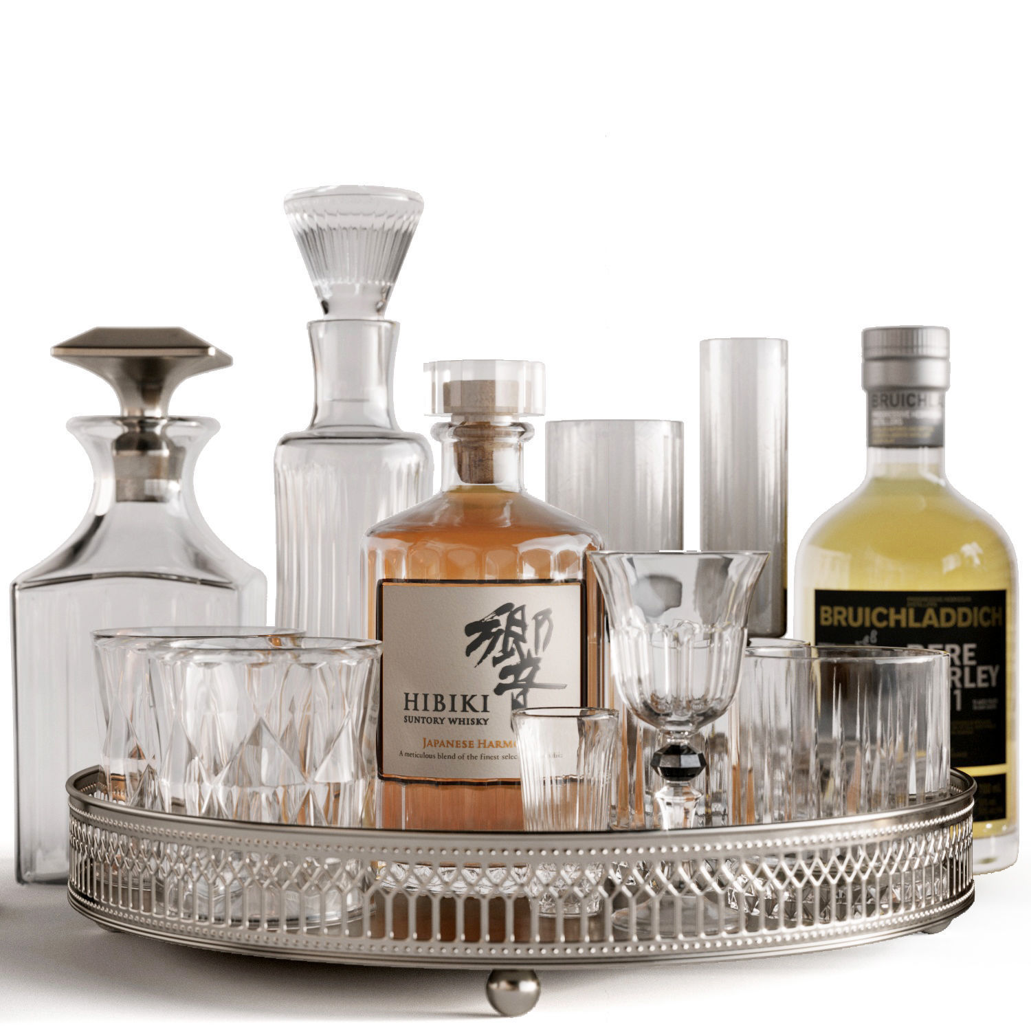 Bar Set Bruichladdich barley 3D model_3