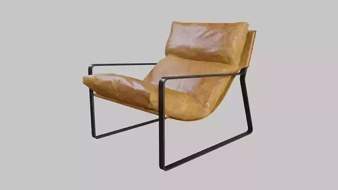 Leather Armchair - Emmet Industrial