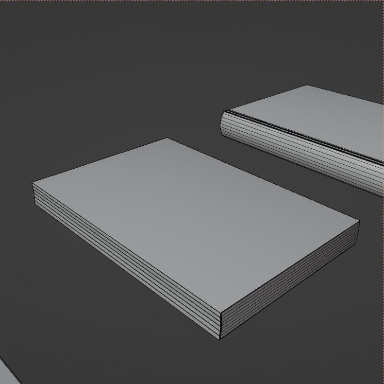 Books three on table Free 3D model_14