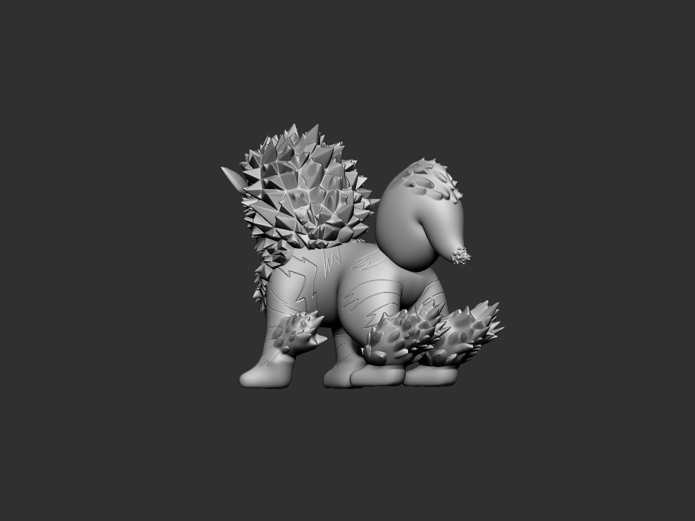 pokemon arcanine 3D print model_6