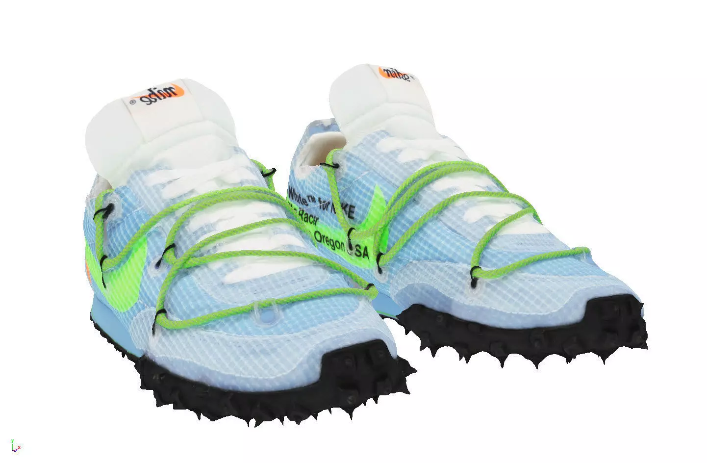 OFF-WHITE x Nike Waffle Racer Vivid Sky 3D model