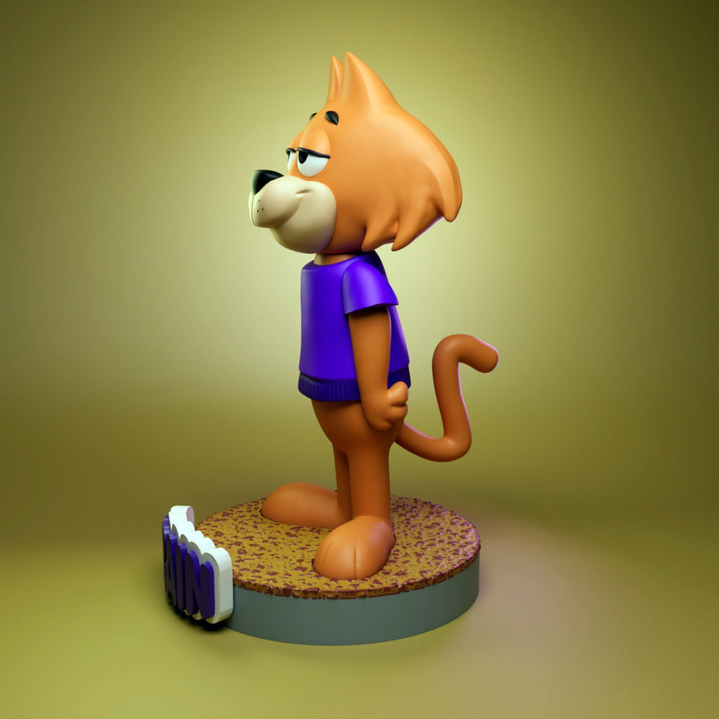 Brain- Top Cat Gang 3D print model_2