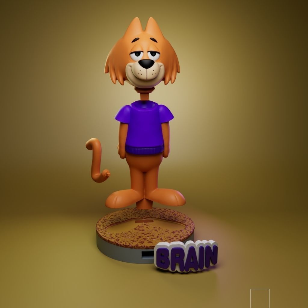 Brain- Top Cat Gang 3D print model_4