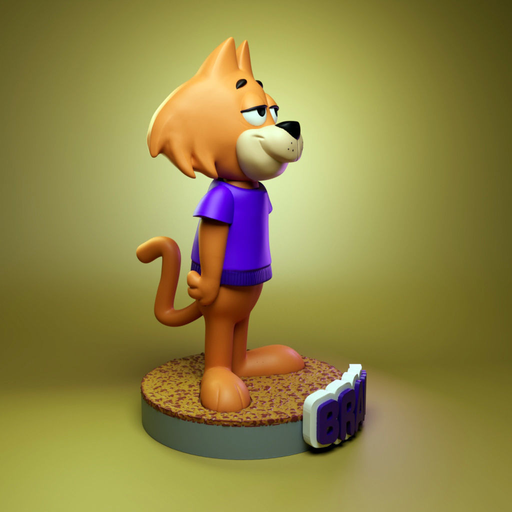 Brain- Top Cat Gang 3D print model_1