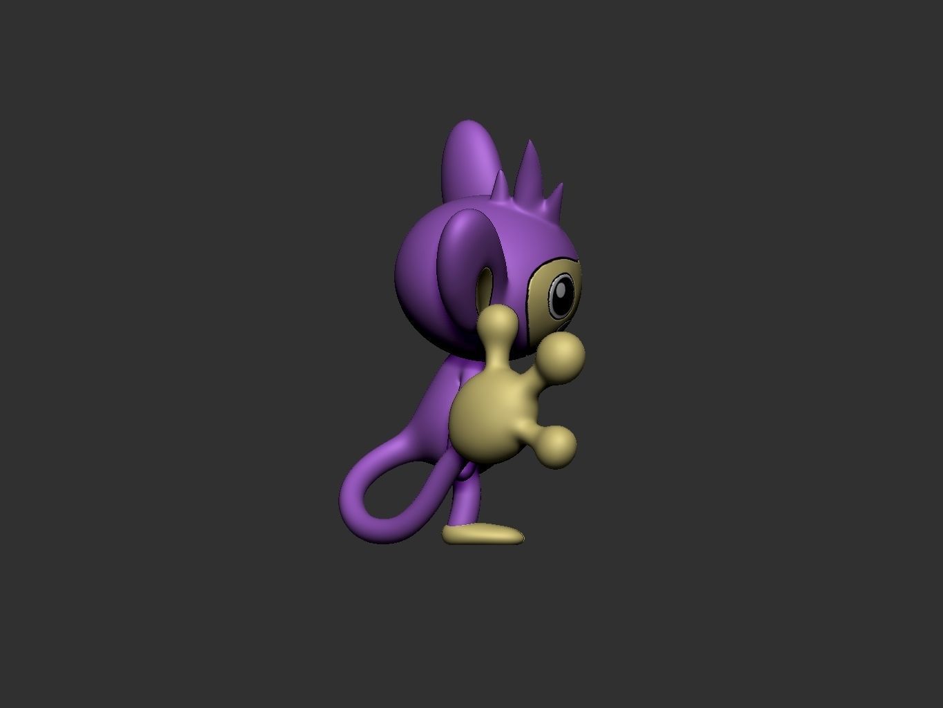 pokemon aipom 3D print model_10