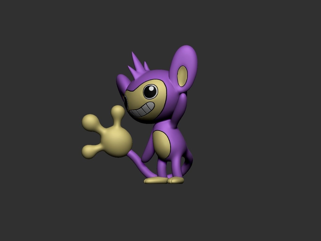 pokemon aipom 3D print model_5