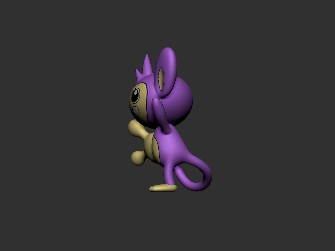 pokemon aipom 3D print model_7