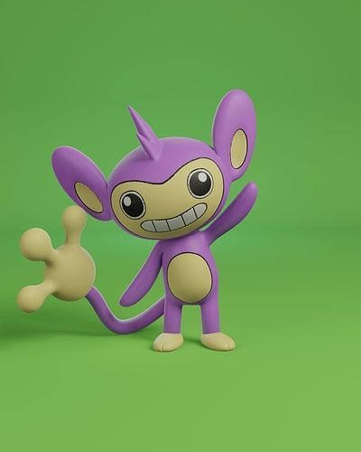pokemon aipom 3D print model