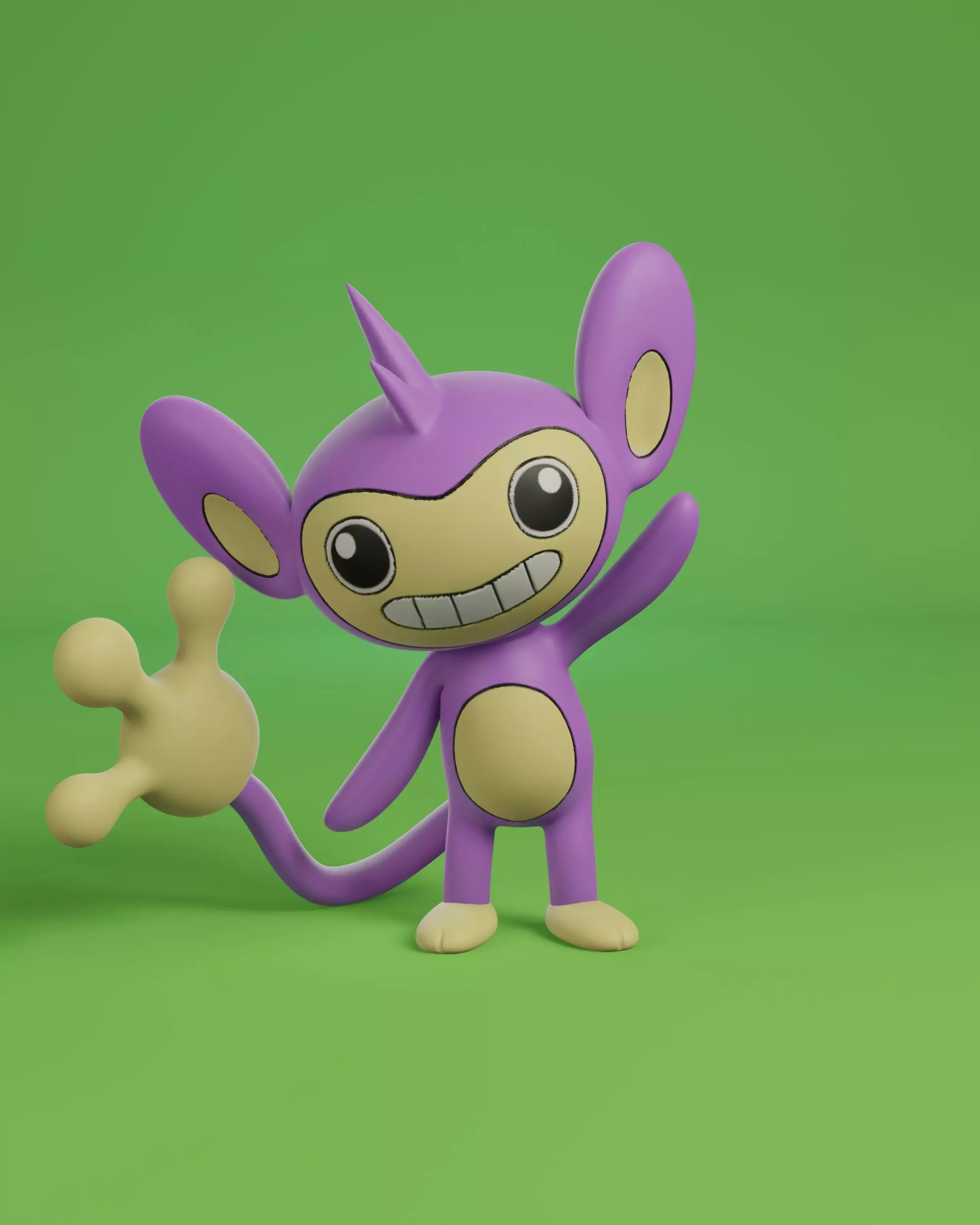 pokemon aipom 3D print model_0