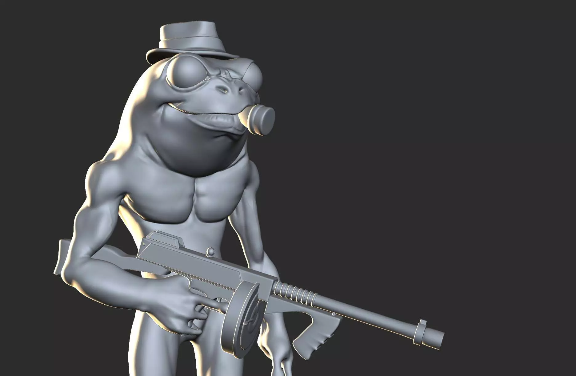 Mafia Frog  3D print model_0