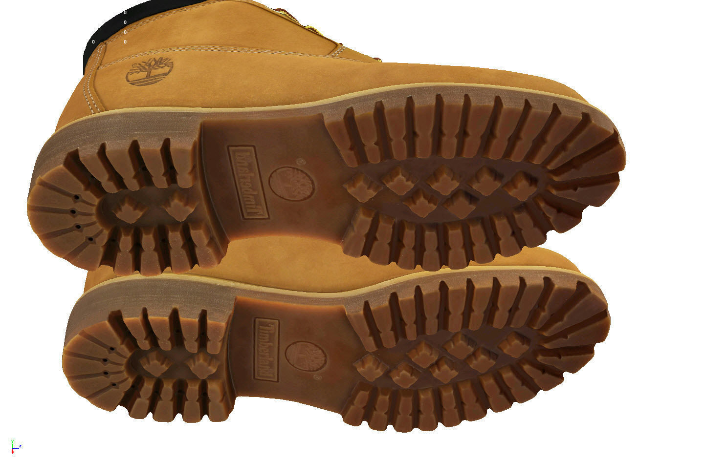 Yellow Timberland Boots mid fashion hiking booss 3D model_6