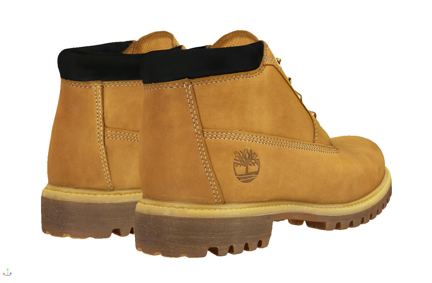 Yellow Timberland Boots mid fashion hiking booss 3D model_4