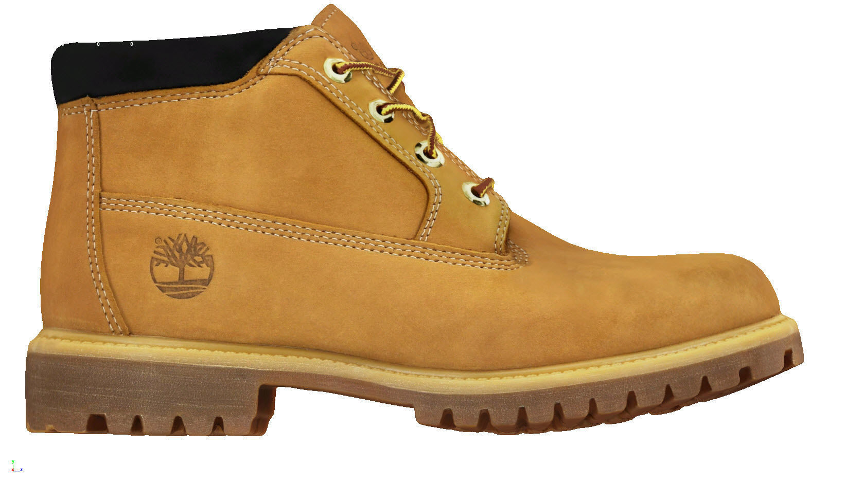 Yellow Timberland Boots mid fashion hiking booss 3D model_1