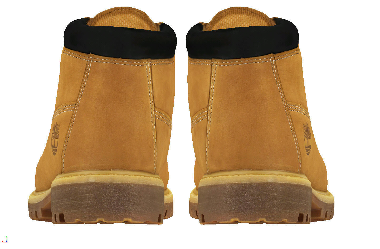 Yellow Timberland Boots mid fashion hiking booss 3D model_5