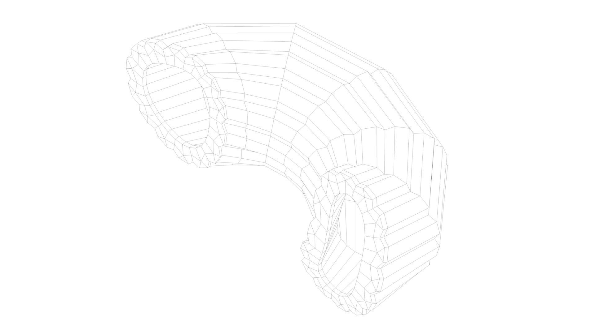 Pasta Lumachine macaroni 3D model_3