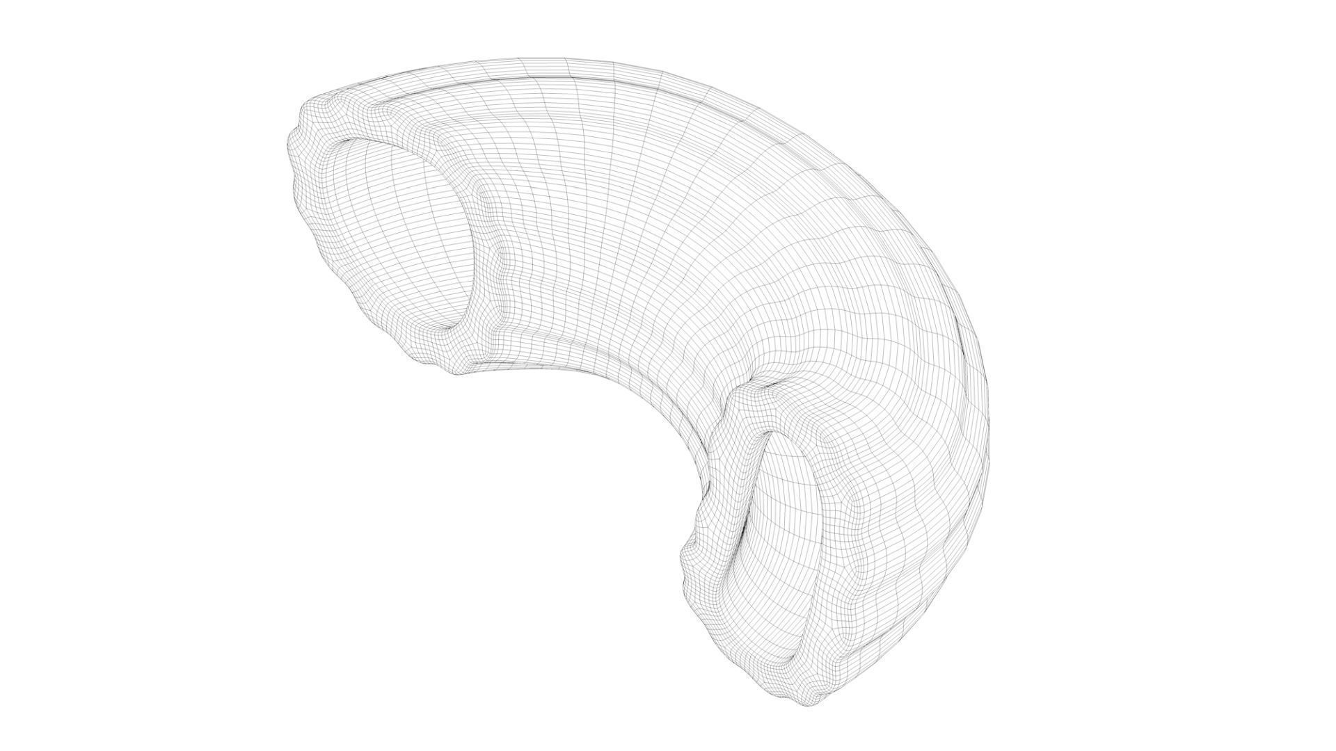 Pasta Lumachine macaroni 3D model_4