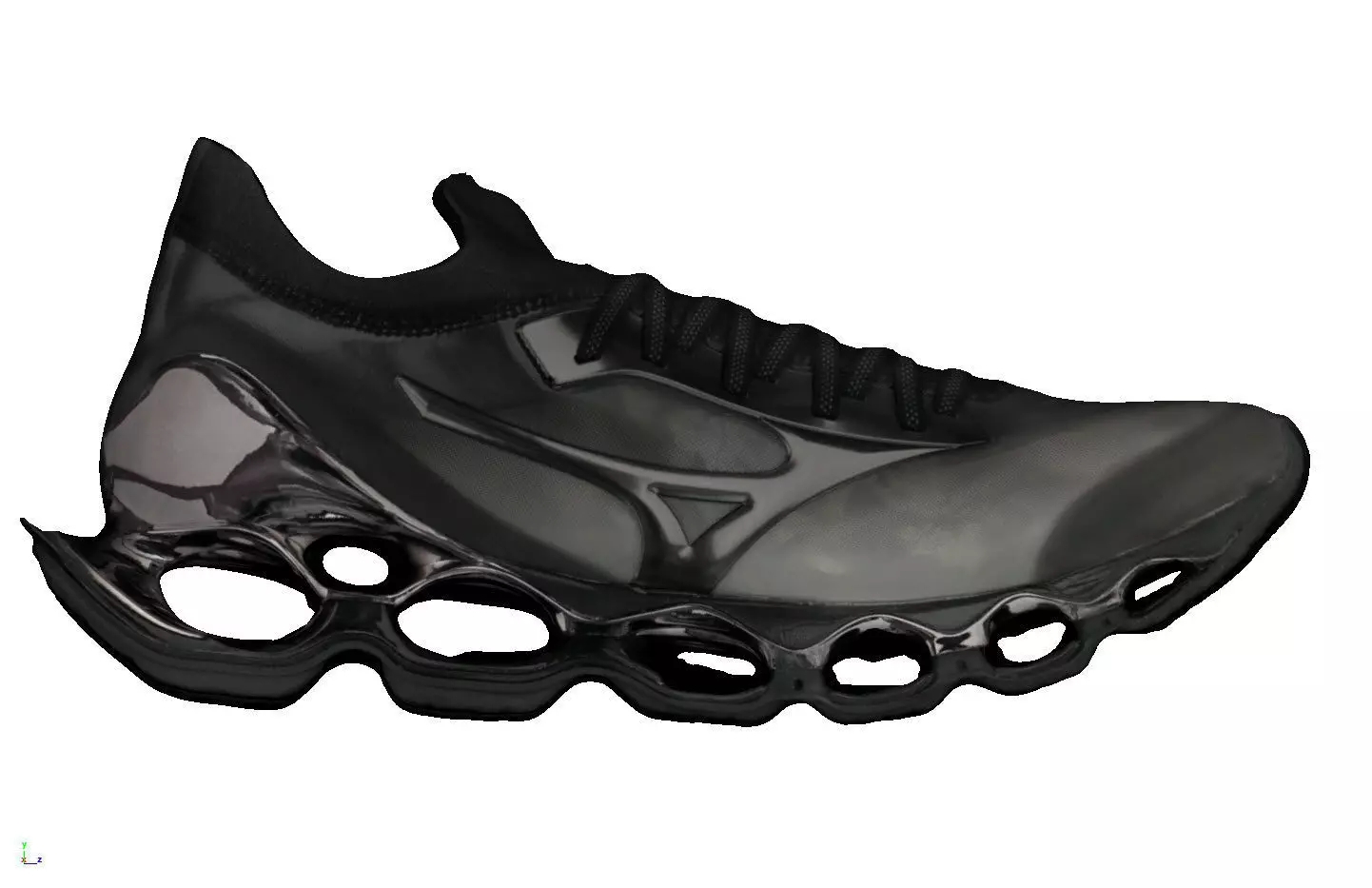 Sorayama x Mizuno Wave Prophecy  sneaker bioware  3D model_0