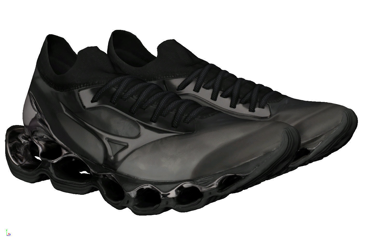 Sorayama x Mizuno Wave Prophecy  sneaker bioware  3D model_1