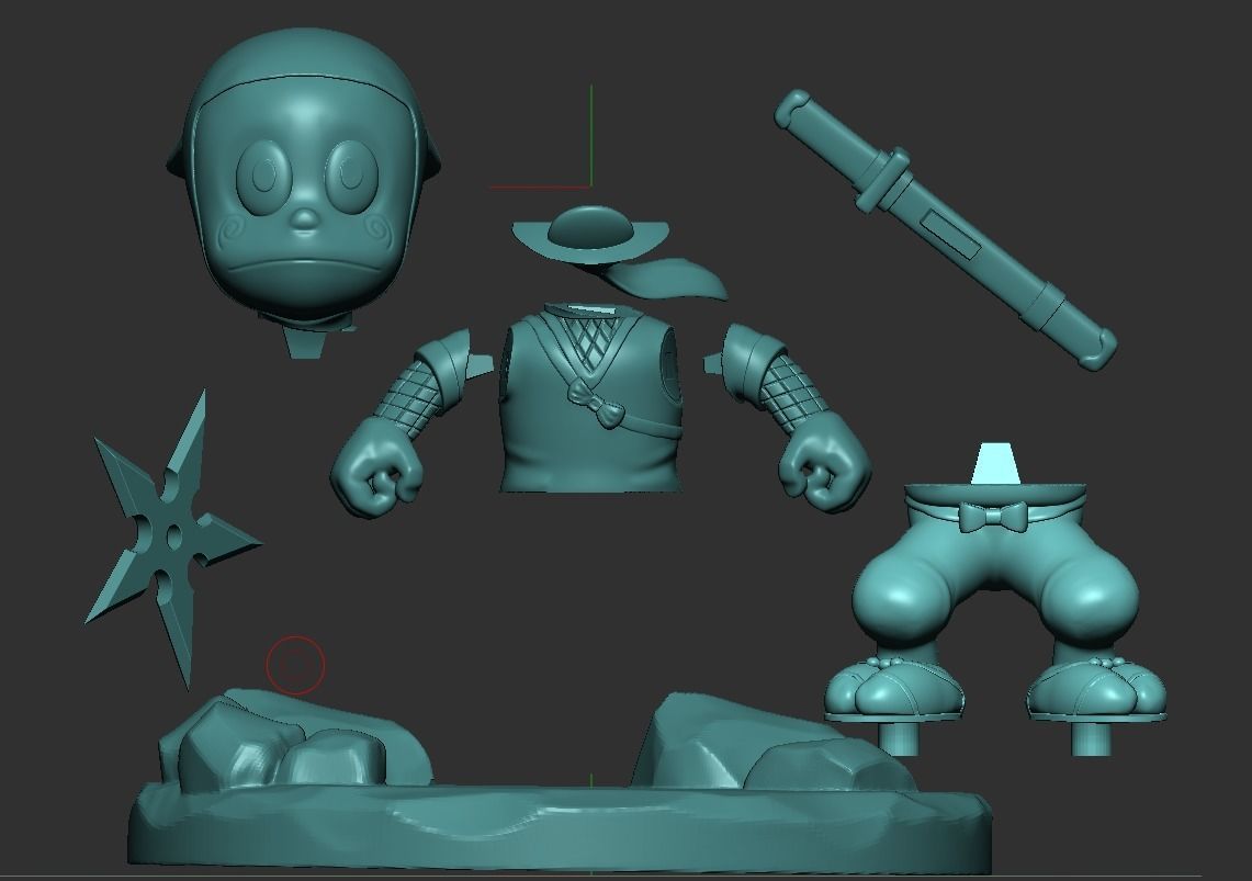 hatori the ninja 3D print model_2