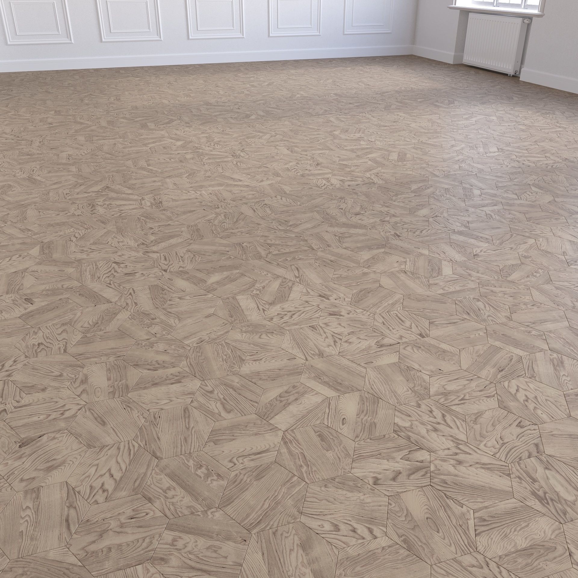 Parquet - Laminate - Wooden floor 4 in 1 3D model_19