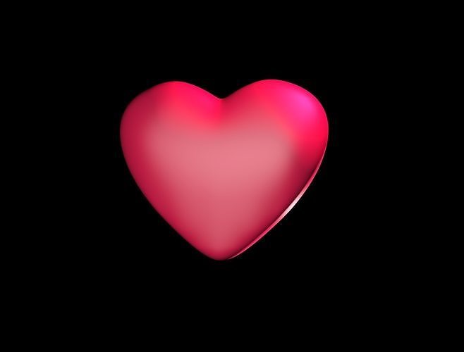Heart Free low-poly 3D model