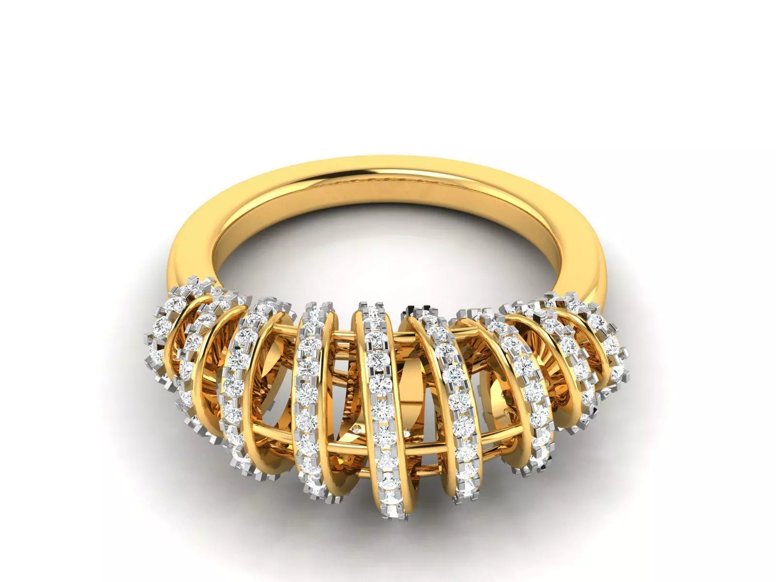 Ring Model ring with diamond 3D model 3D printable | CGTrader