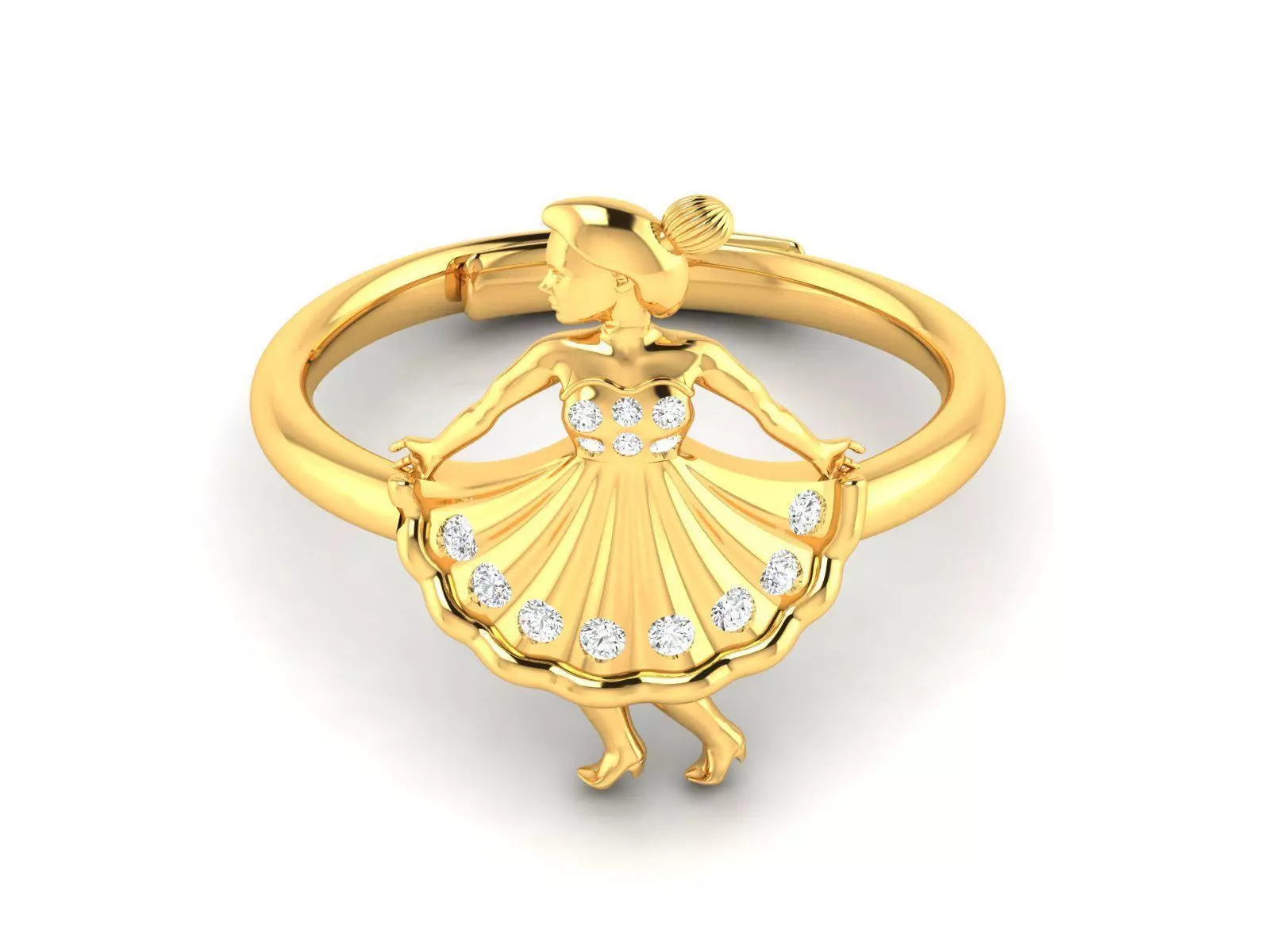 fashion ring 3D print model