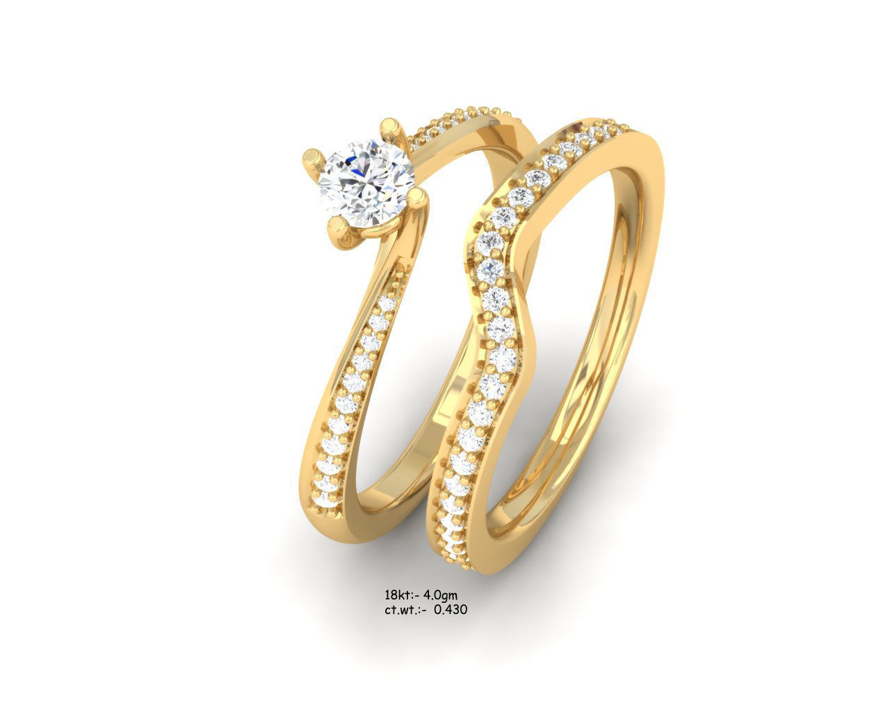 Solitaire Diamond Ring 3 3D print model_7