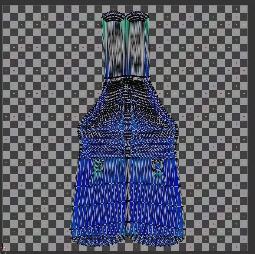 ppsh41 gun Low-poly 3D model_7