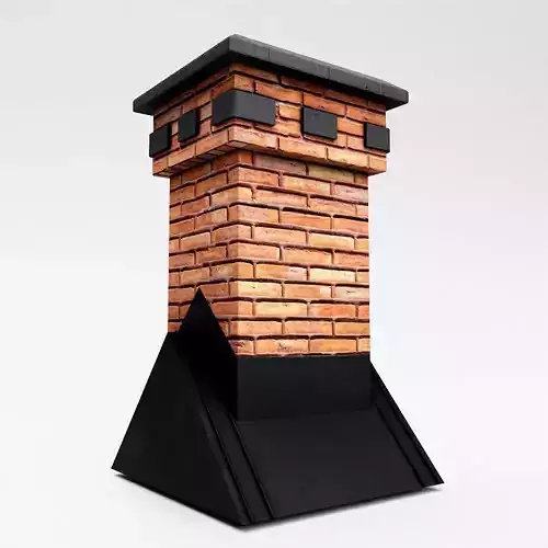 Chimney 3d model brick