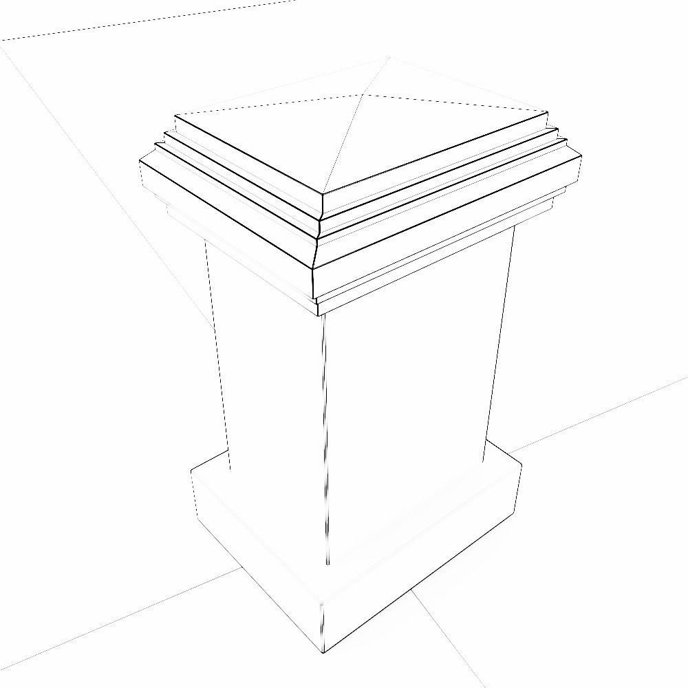 Building Chimney 3d model Low-poly 3D model_7