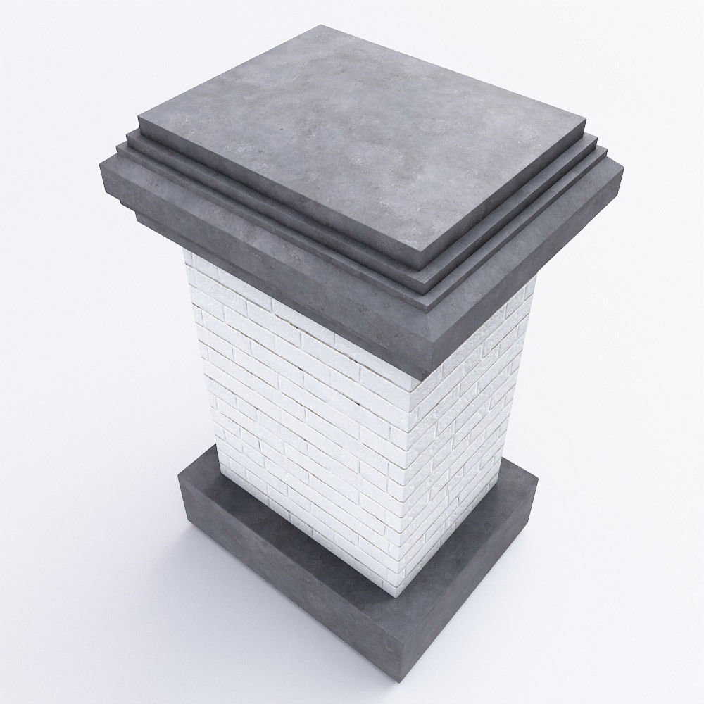 Building Chimney 3d model Low-poly 3D model_3