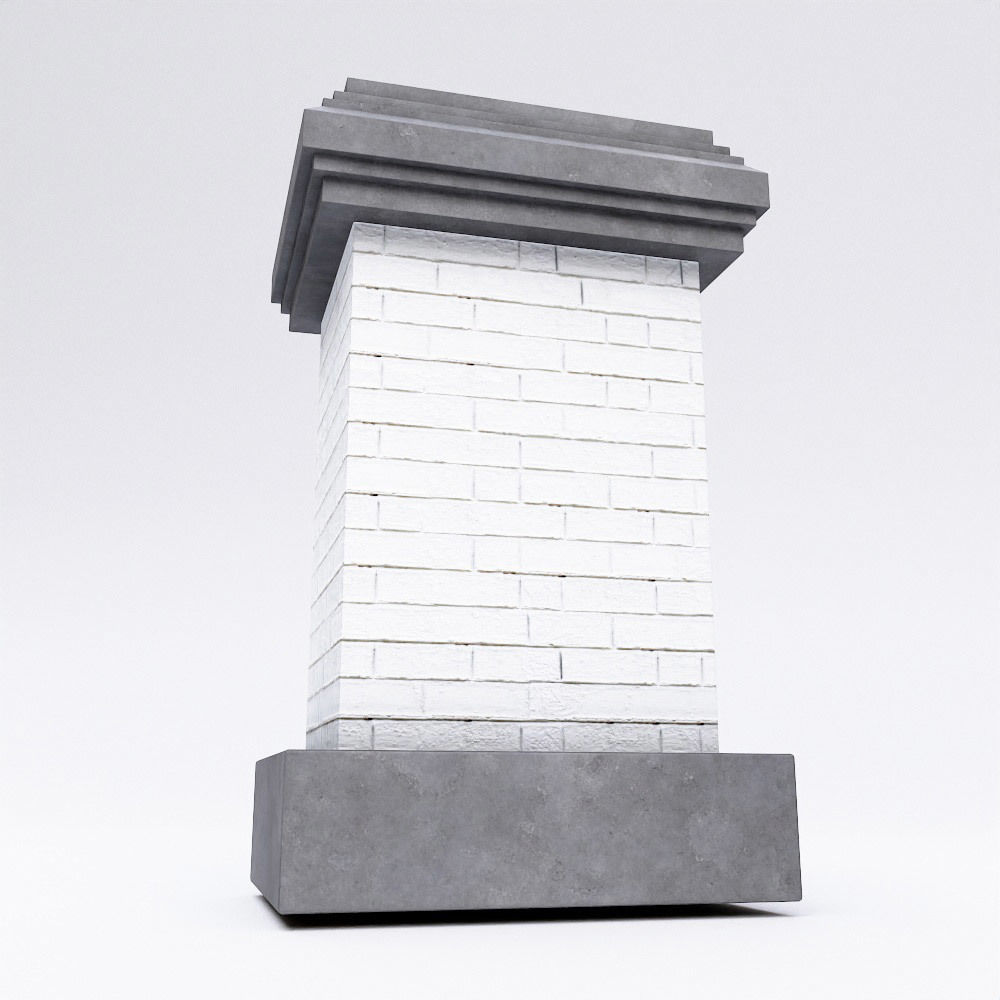 Building Chimney 3d model Low-poly 3D model_4