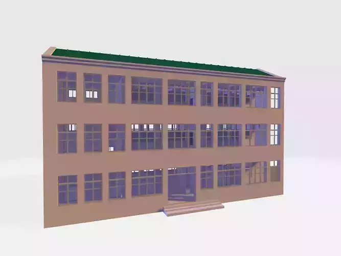 School Building for 3d Art