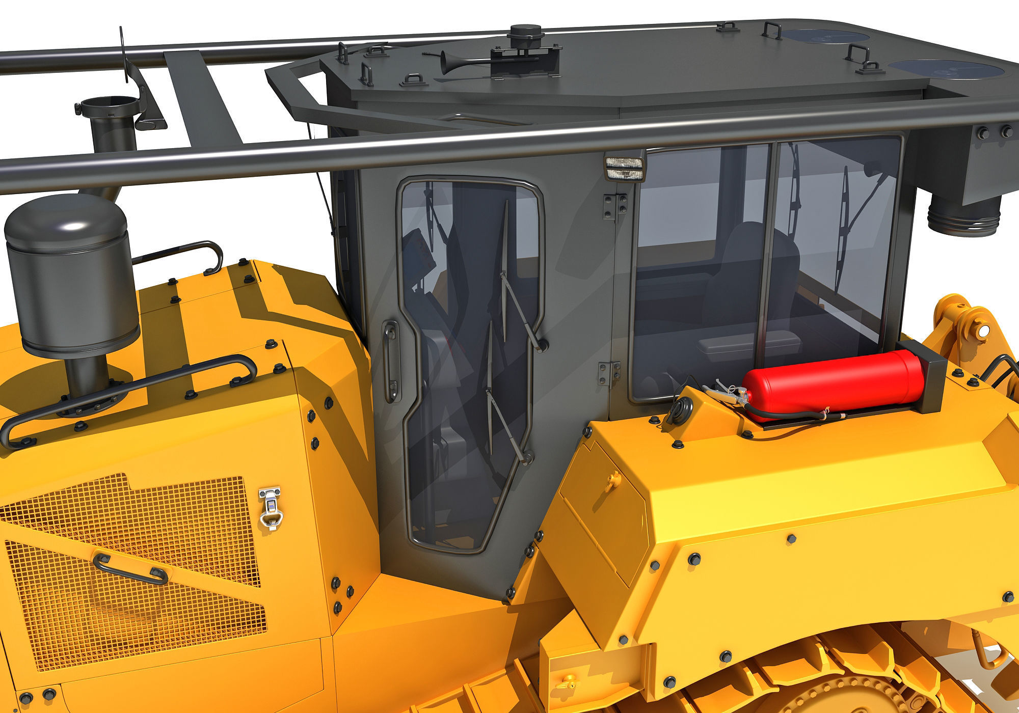 Tracked Dozer 3D model_13