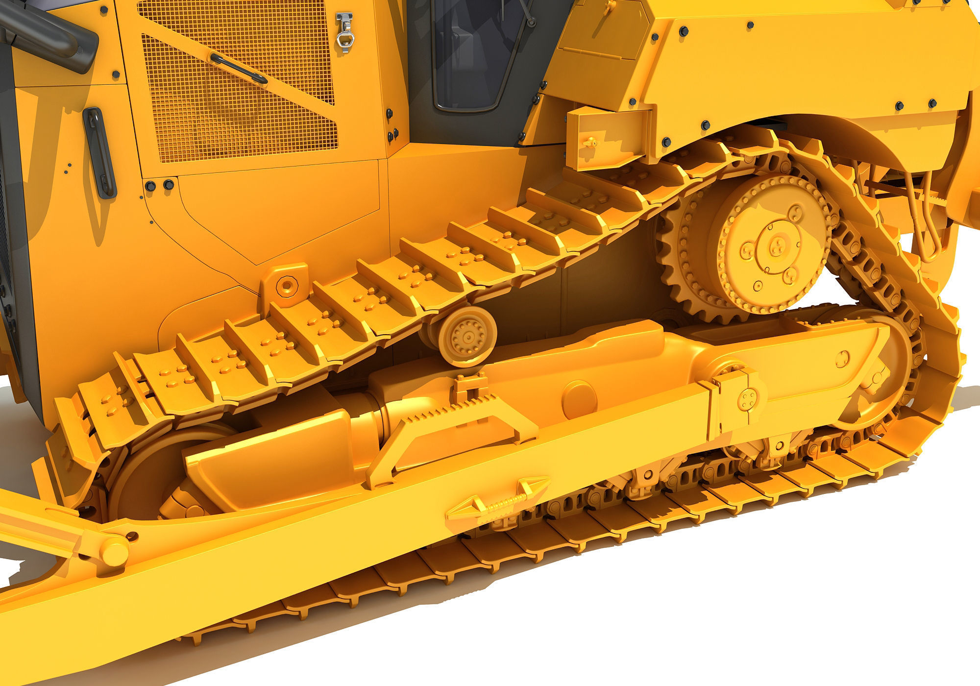 Tracked Dozer 3D model_12