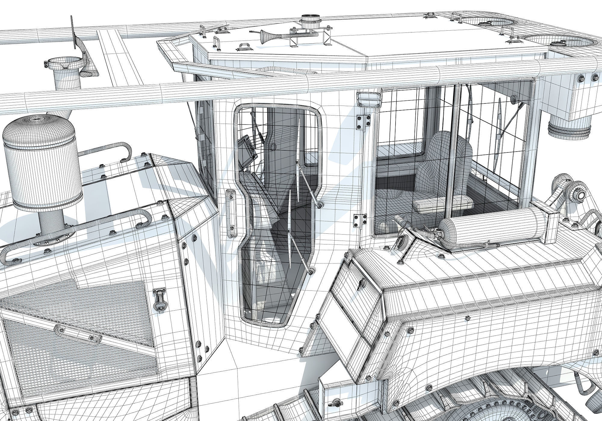 Tracked Dozer 3D model_19