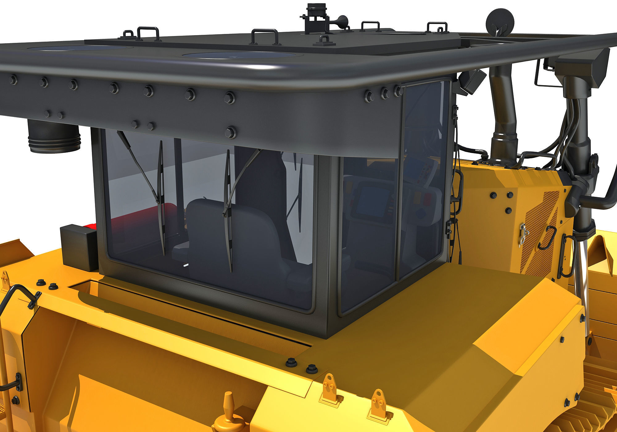 Tracked Dozer 3D model_14