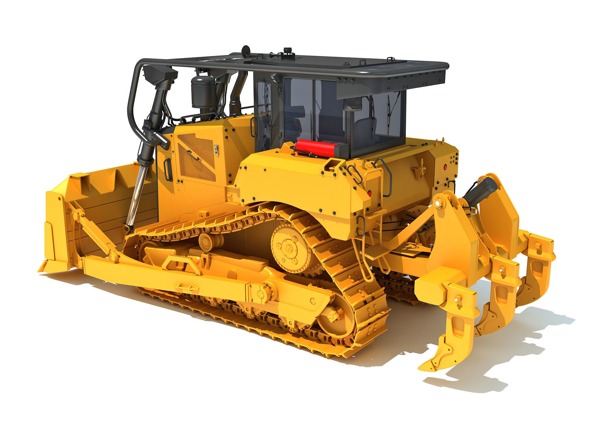 Tracked Dozer 3D model_2