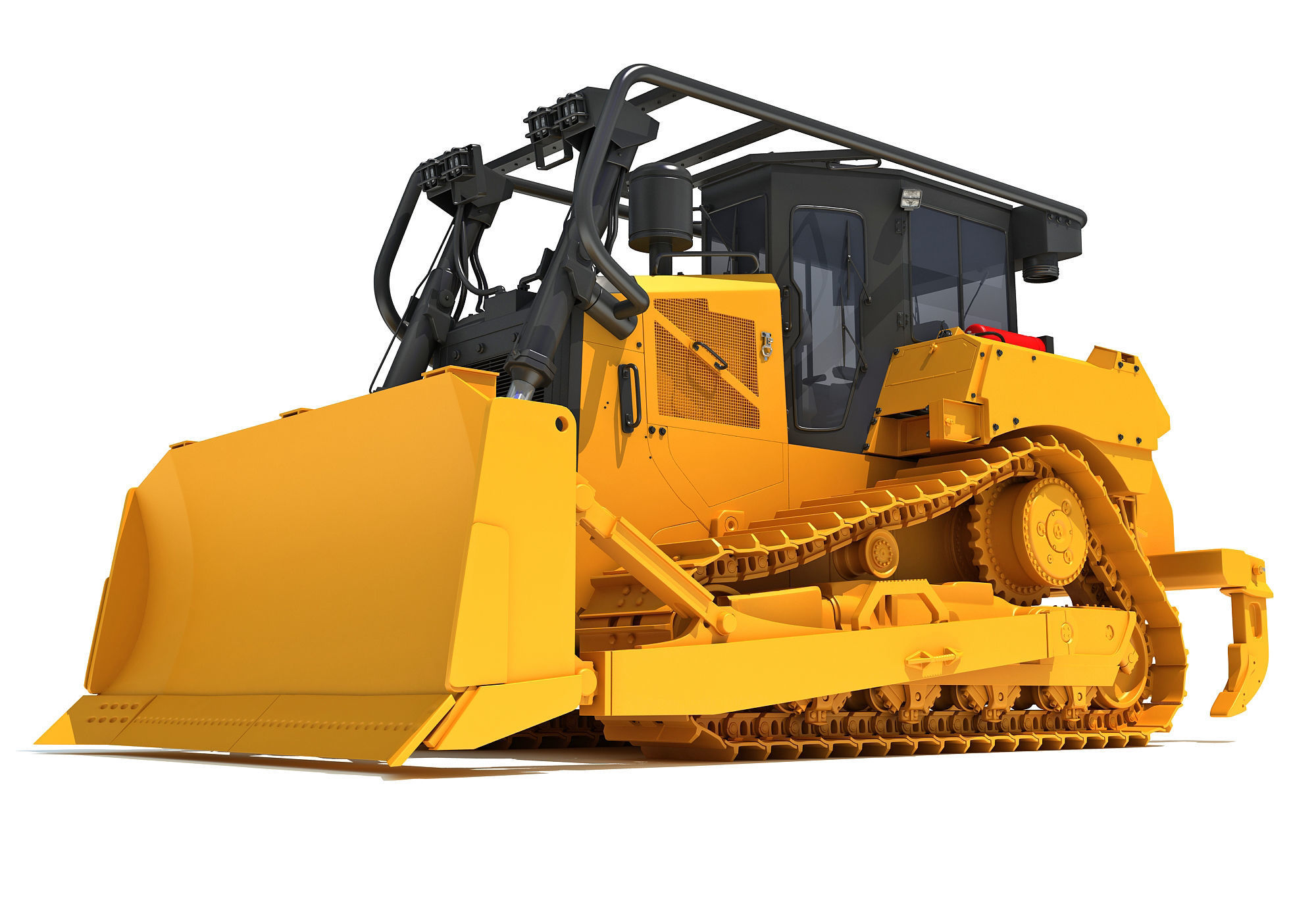 Tracked Dozer 3D model_10