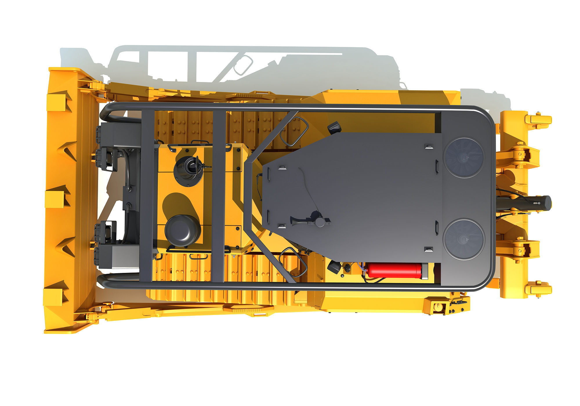 Tracked Dozer 3D model_11