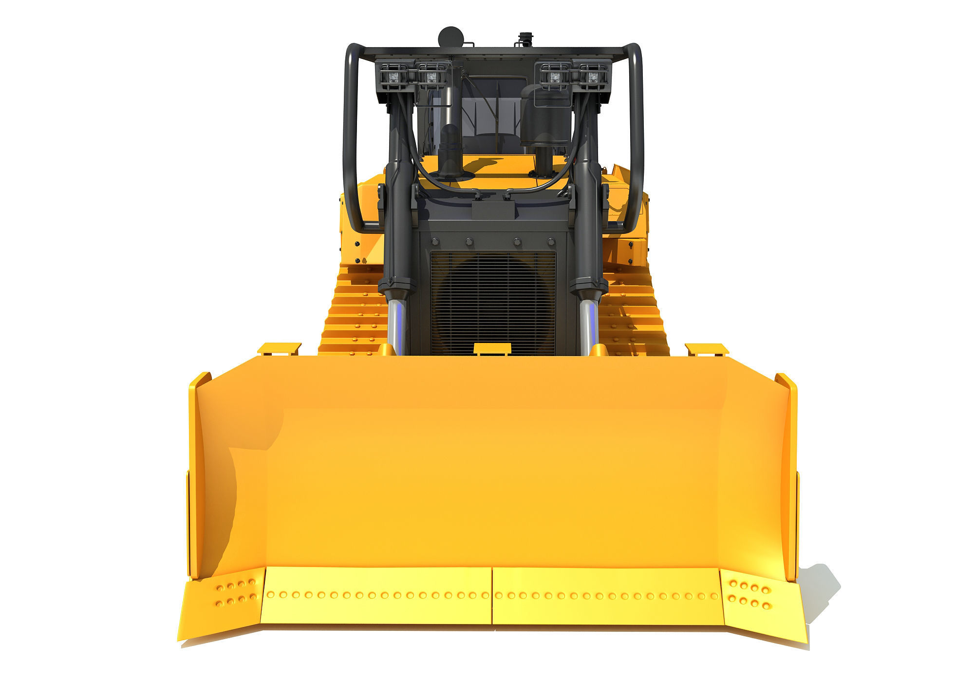Tracked Dozer 3D model_8