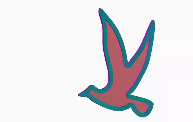 stl BIRD kids ROOM DECOr  PDF  3D OBJ 