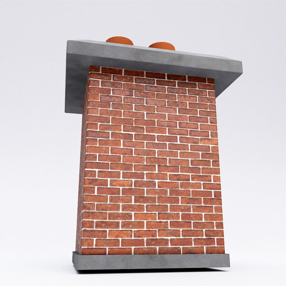 House Chimney 3d model Low-poly 3D model_4